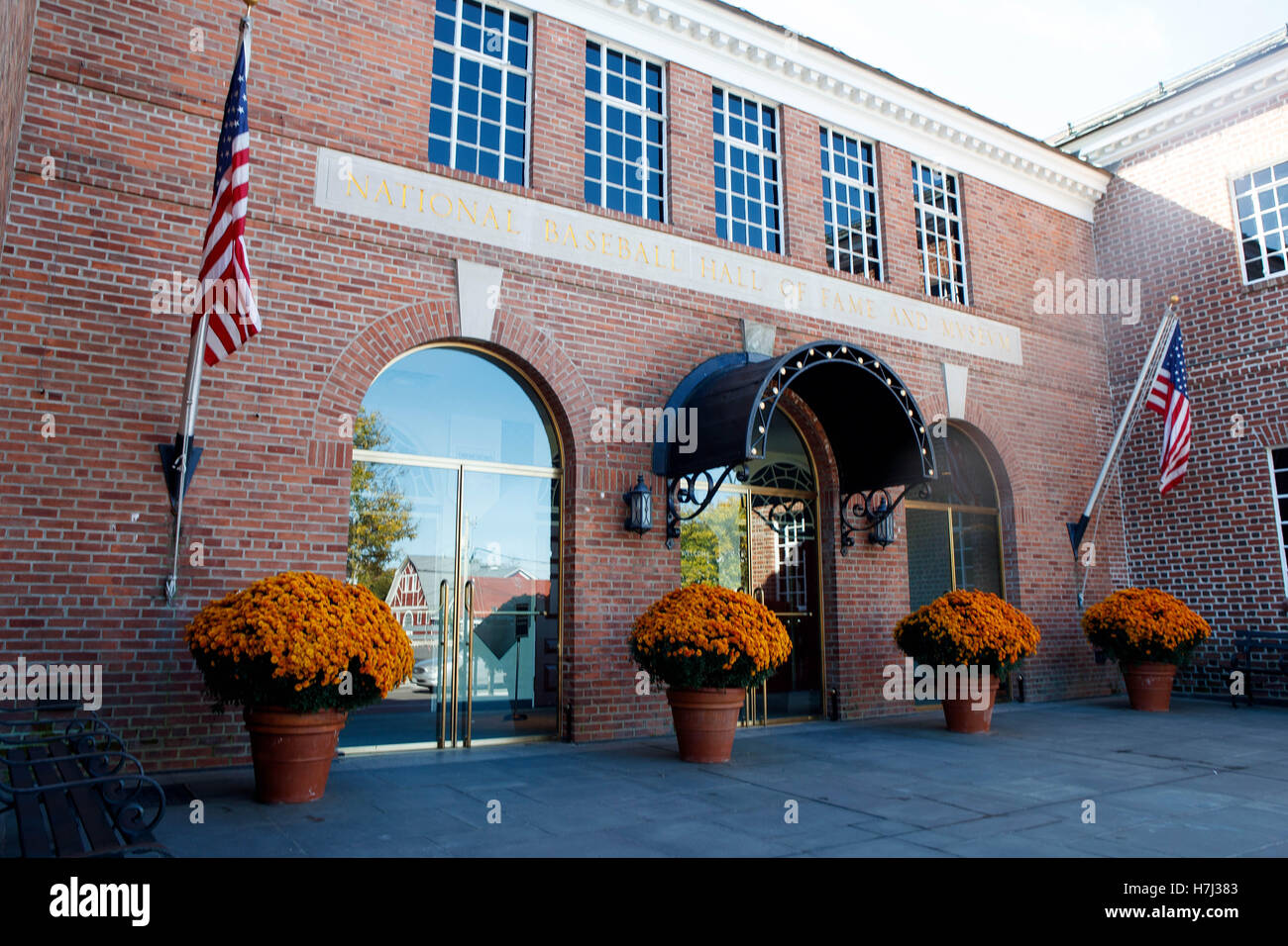 National Baseball Hall of Fame and Museum, Cooperstown, New York, Vereinigte Staaten von Amerika Stockfoto