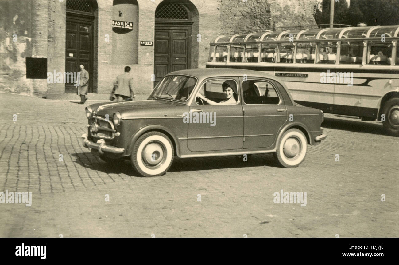 FIAT 1100 Limousine, Italien Stockfoto