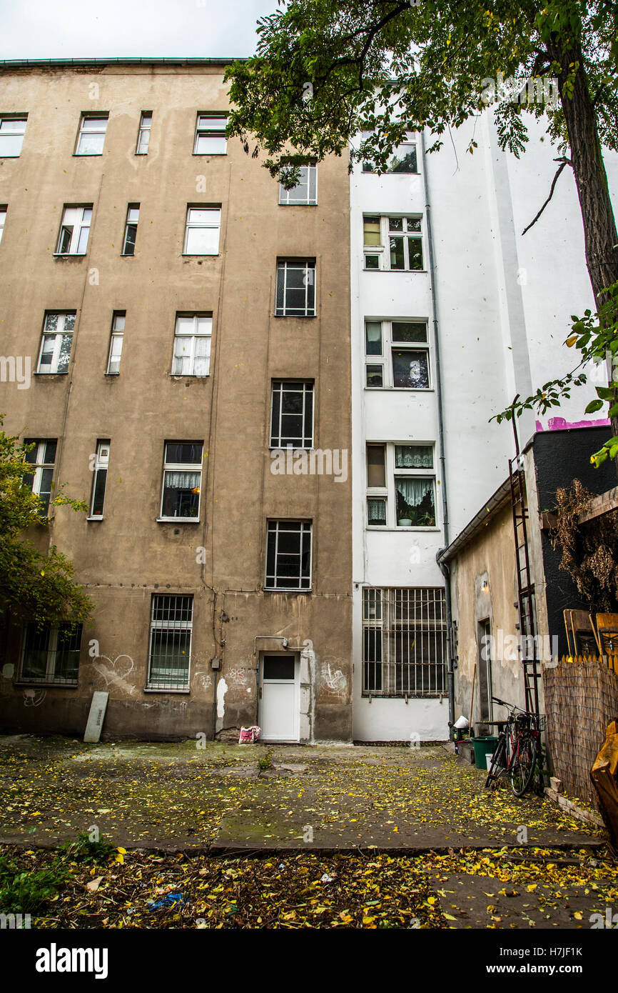 Block der Häuser in Berlin Stockfoto