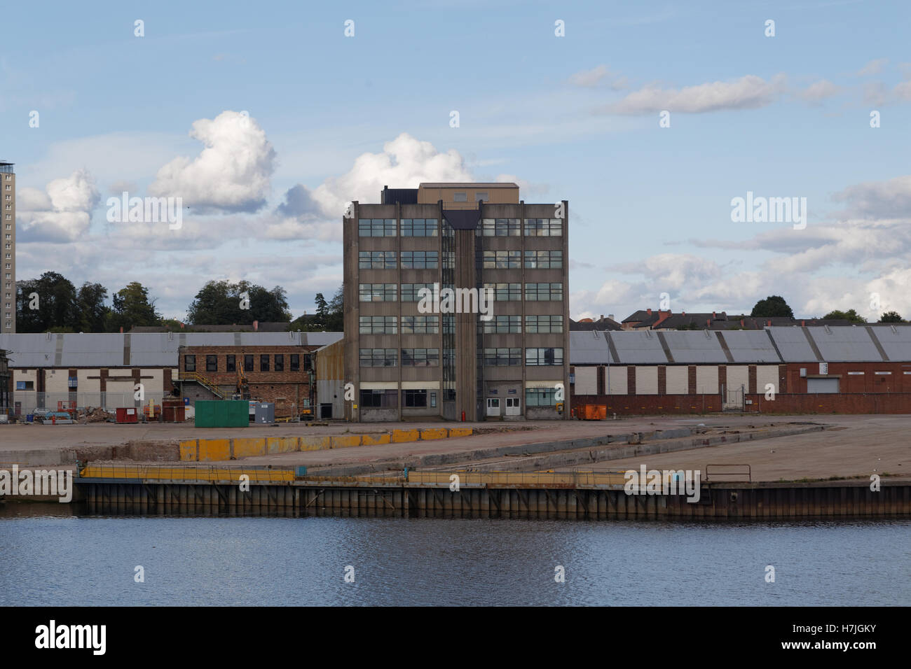 Clyde Shipbuilding Clydeside Anlegestellen der Schafgarbe Schiffbauer und Glasgow Stockfoto