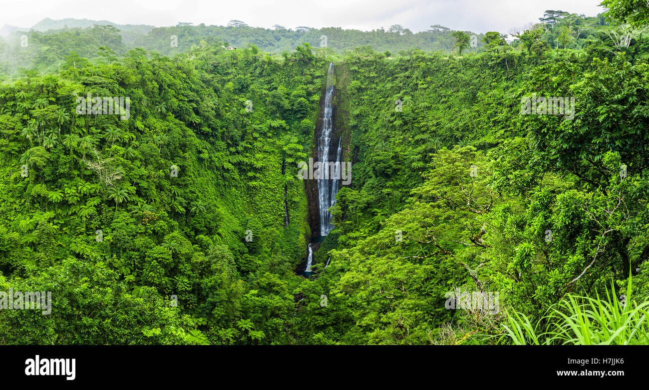 Lebendige hoch Papapapaitai fällt auf Apia, Samoa Stockfoto