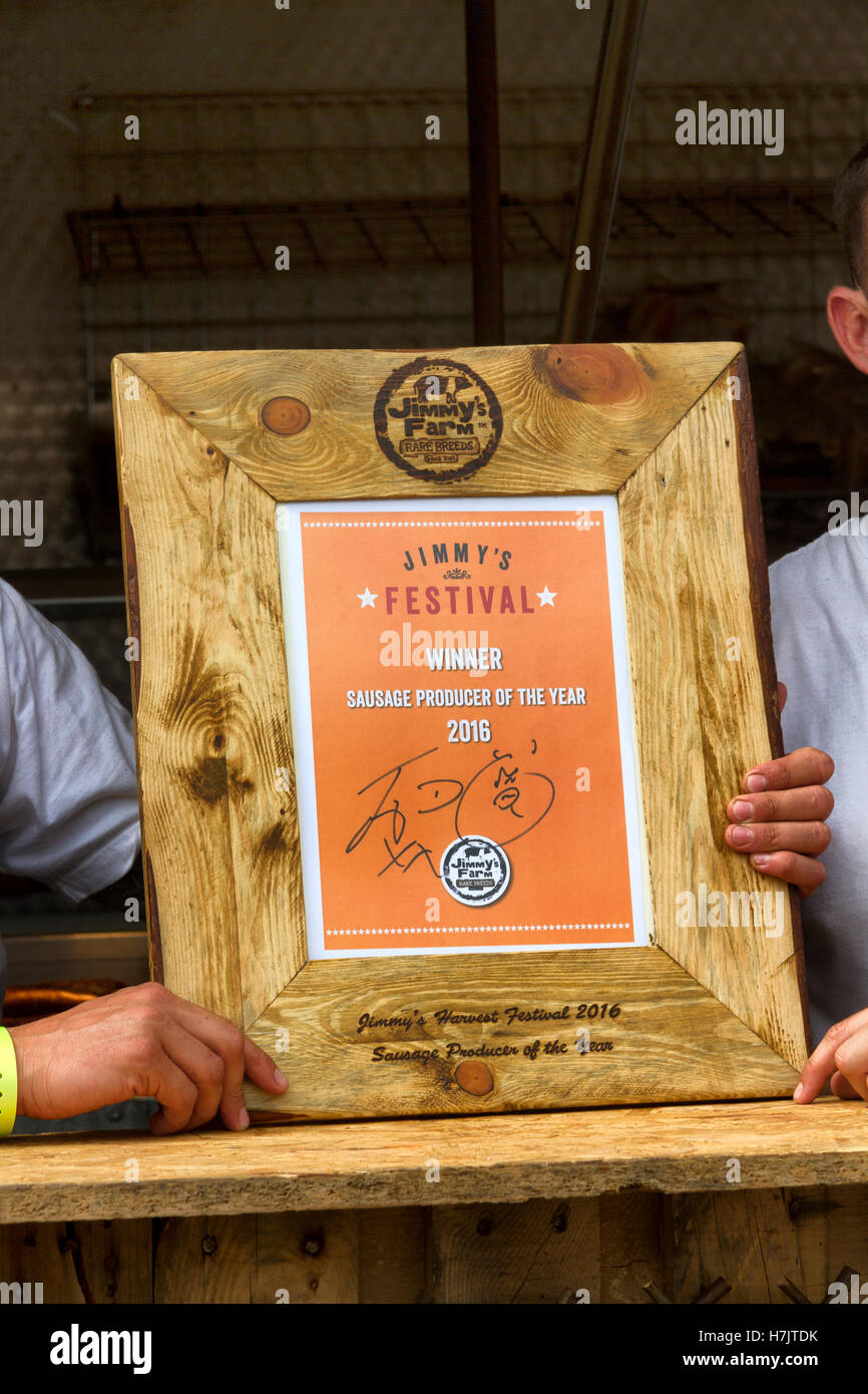 Straße Dawgs Erhalt der Wurst-Hersteller des Jahres vergeben, Musikfestival, Jimmys Farm, 2016 Stockfoto