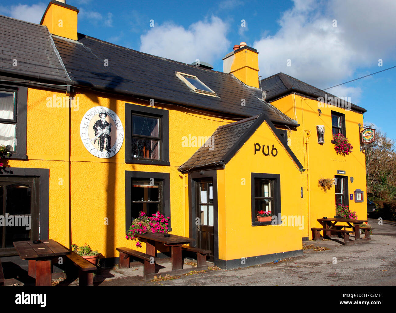 Der blinde Piper Pub, Caherdaniel, Co. Kerry Stockfoto