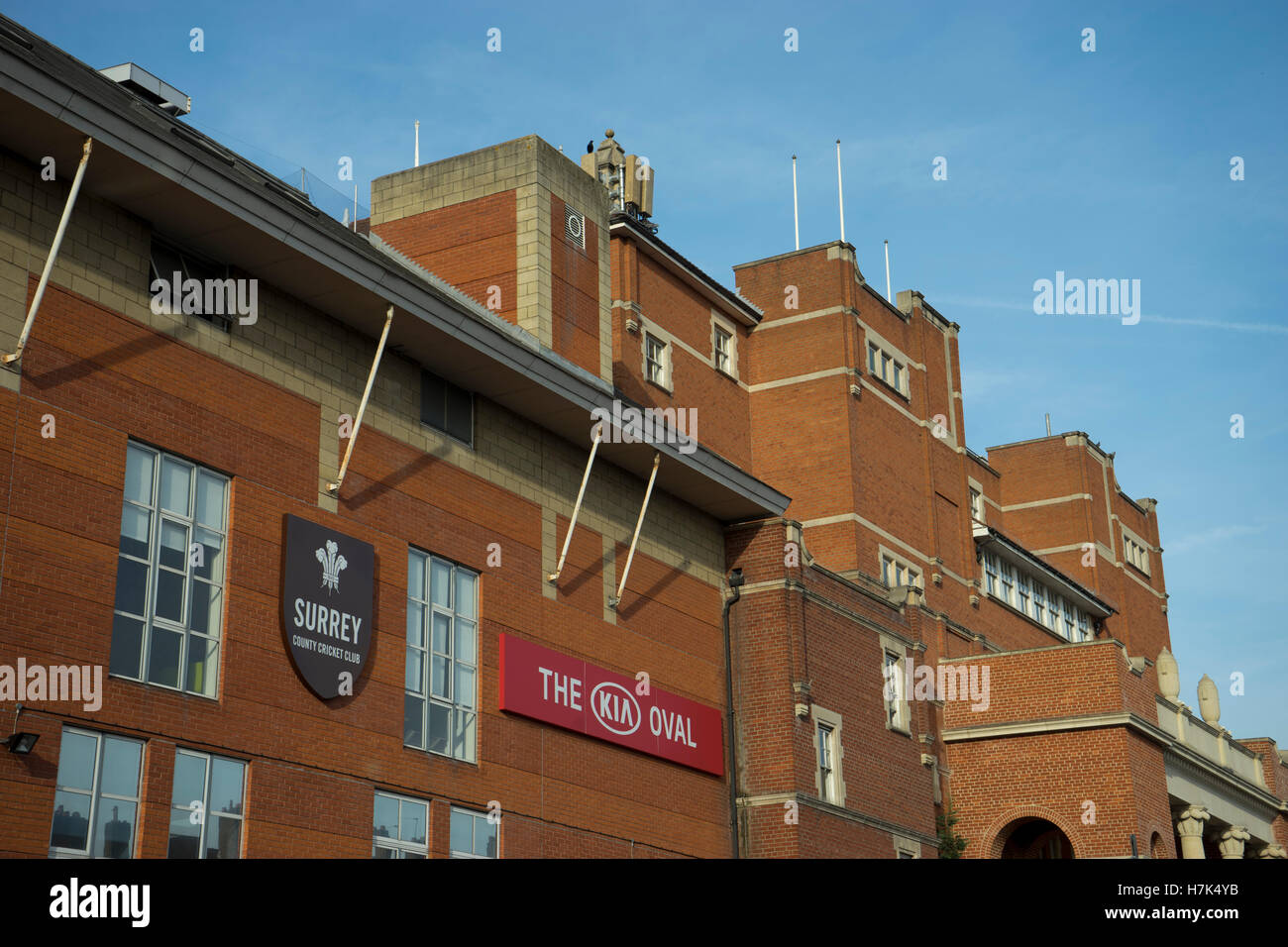 Der Kia Oval Surrey County Cricket Club-Stadion in London, UK Stockfoto