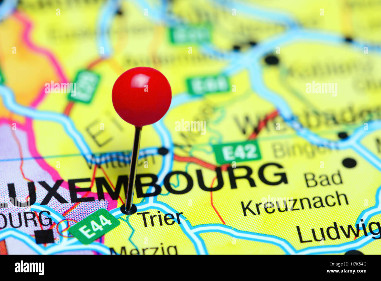 karte von trier und umgebung