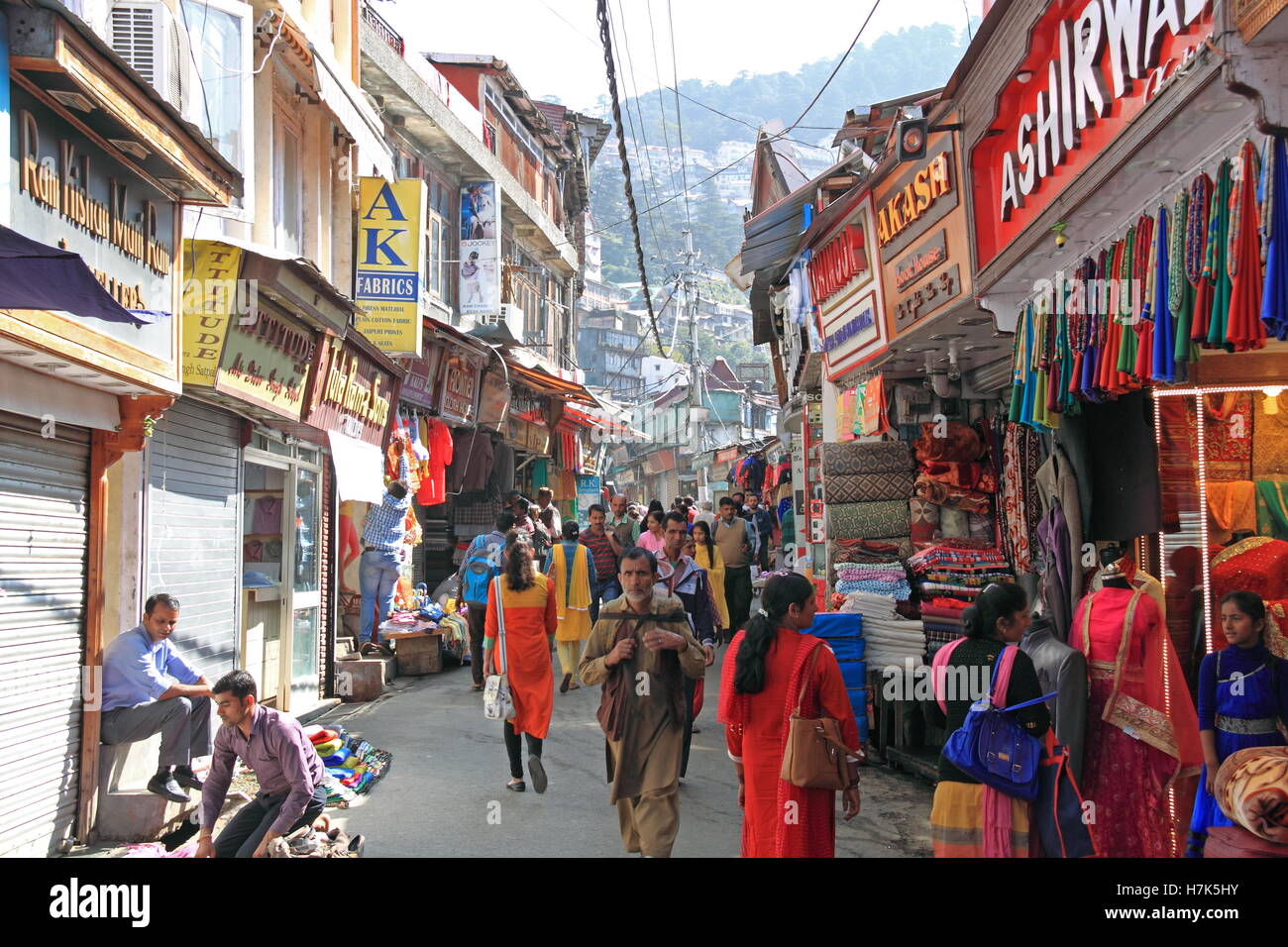 Bazar, Shimla, Himachal Pradesh, Indien, indische Subkontinent Südasien