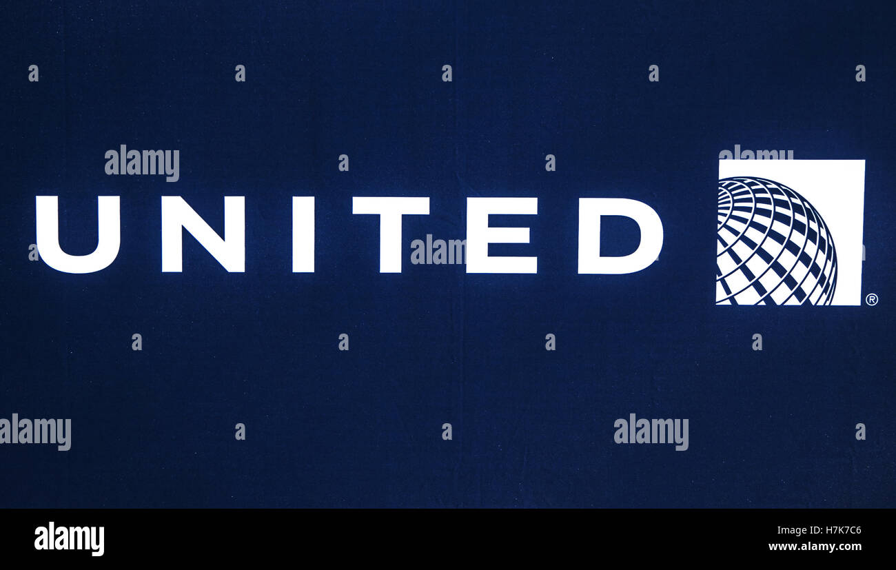 United Airlines-logo Stockfoto