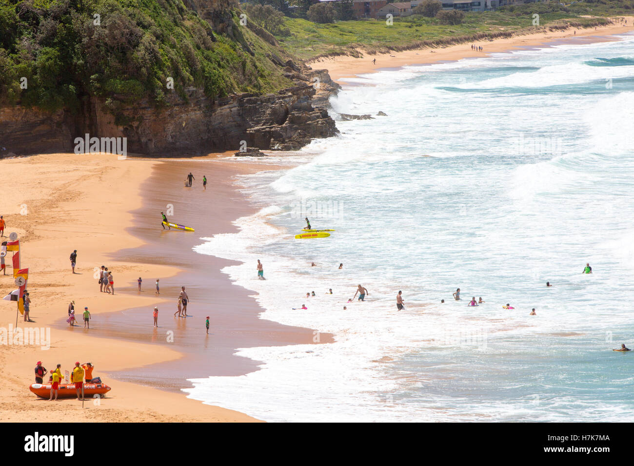 Seine Beach, einem der Sydney berühmten Nordstrände, new-South.Wales, Australien Stockfoto