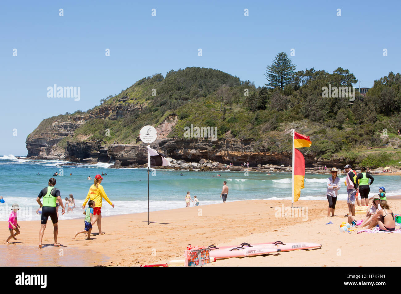 Seine Beach, einem der Sydney berühmten Nordstrände, new-South.Wales, Australien Stockfoto