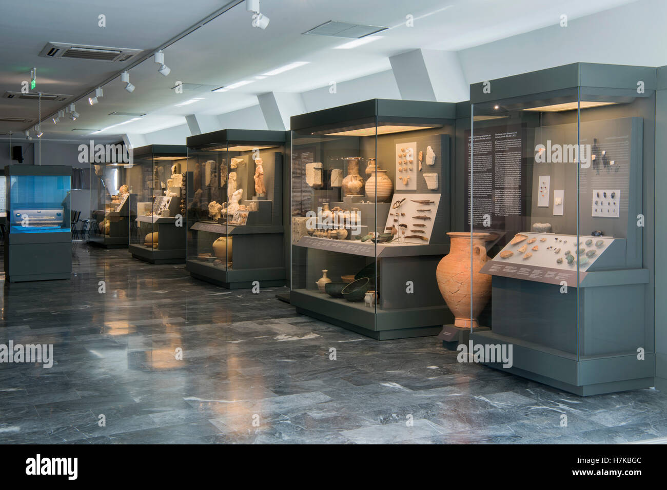 Griechenland, Kreta, Archea Eleftherna, Archäologisches Museum Stockfoto