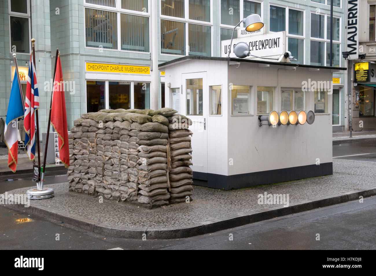 Mauermuseum Haus am Checkpoint Charlie, Berlin Stockfoto