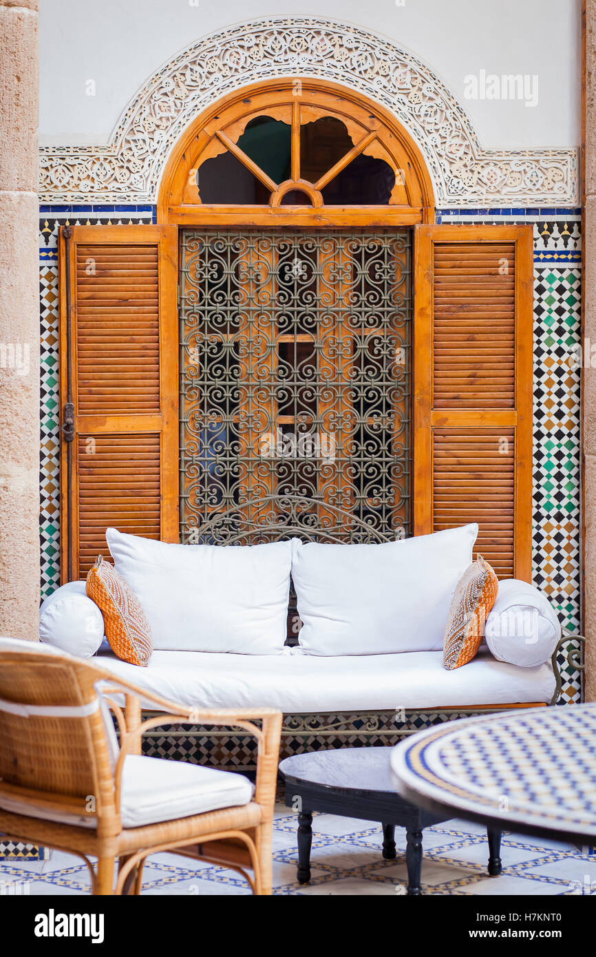 Französisch-marokkanischen Stil, Design und Interieur Stockfoto