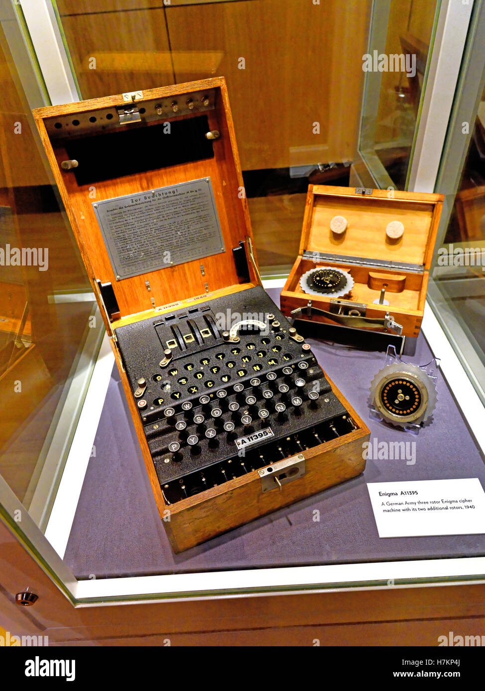 Deutsche WWII Codierung Enigma-Maschine Stockfoto