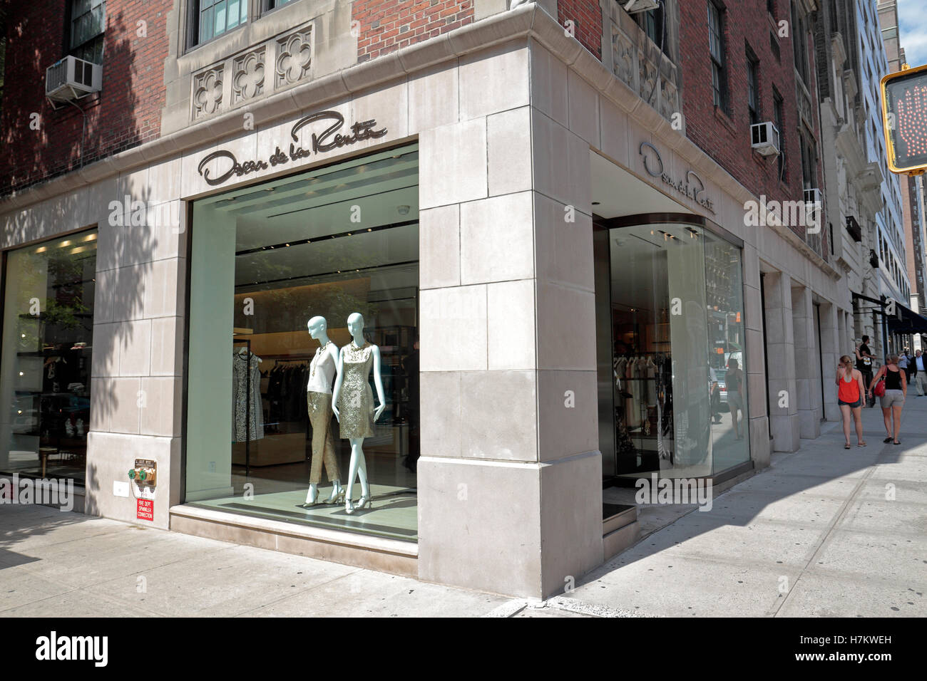 Oscar De La Renta-Designer-Kleidung zu speichern in Manhattan, New York City, Vereinigte Staaten. Stockfoto