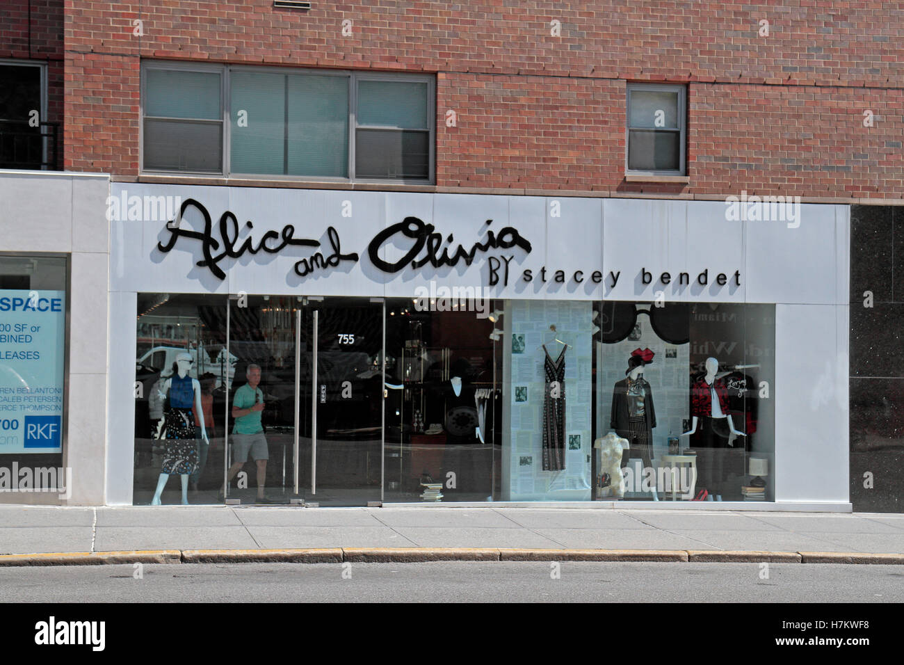 Die Alice und Olivia von Stacey Bendet store in Manhattan, New York City, Vereinigte Staaten. Stockfoto