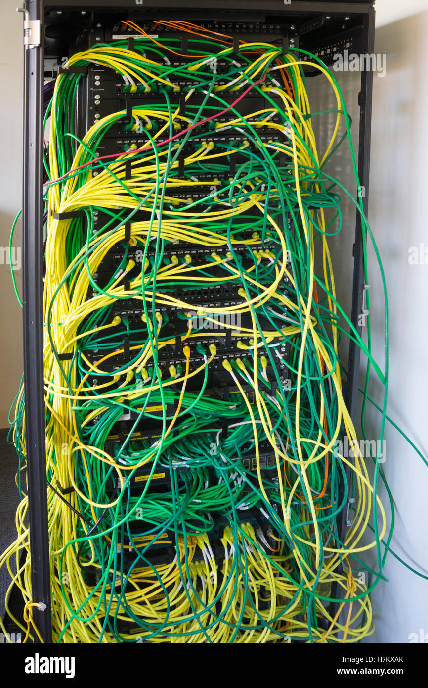 Ein Computerserver im Büro Stockfoto