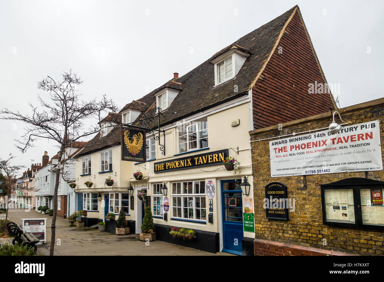 Die Phoenix Tavern Restaurant Abbey Street Faversham Kent England Stockfoto