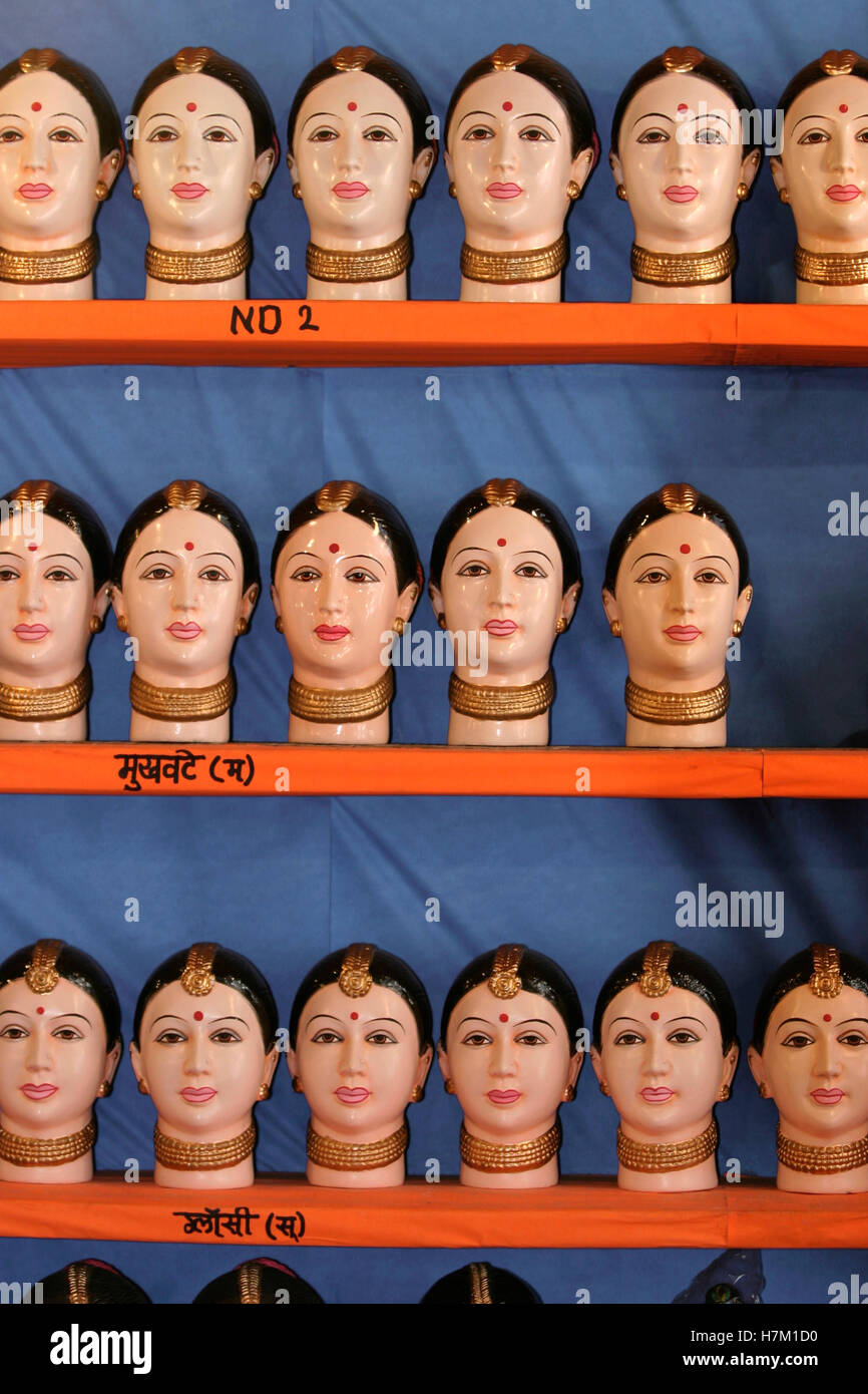 Statuen der Göttin Gauri. Stockfoto