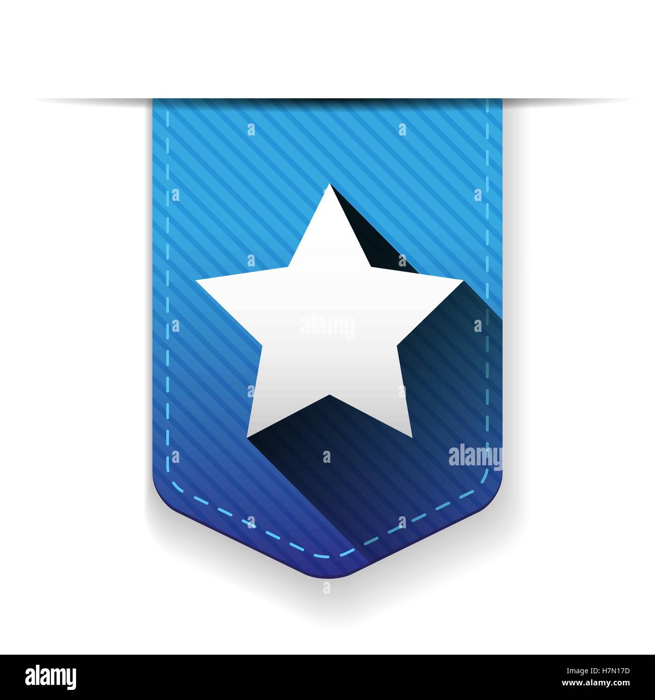 Star Ribbon Insignien Vektor Stock Vektor