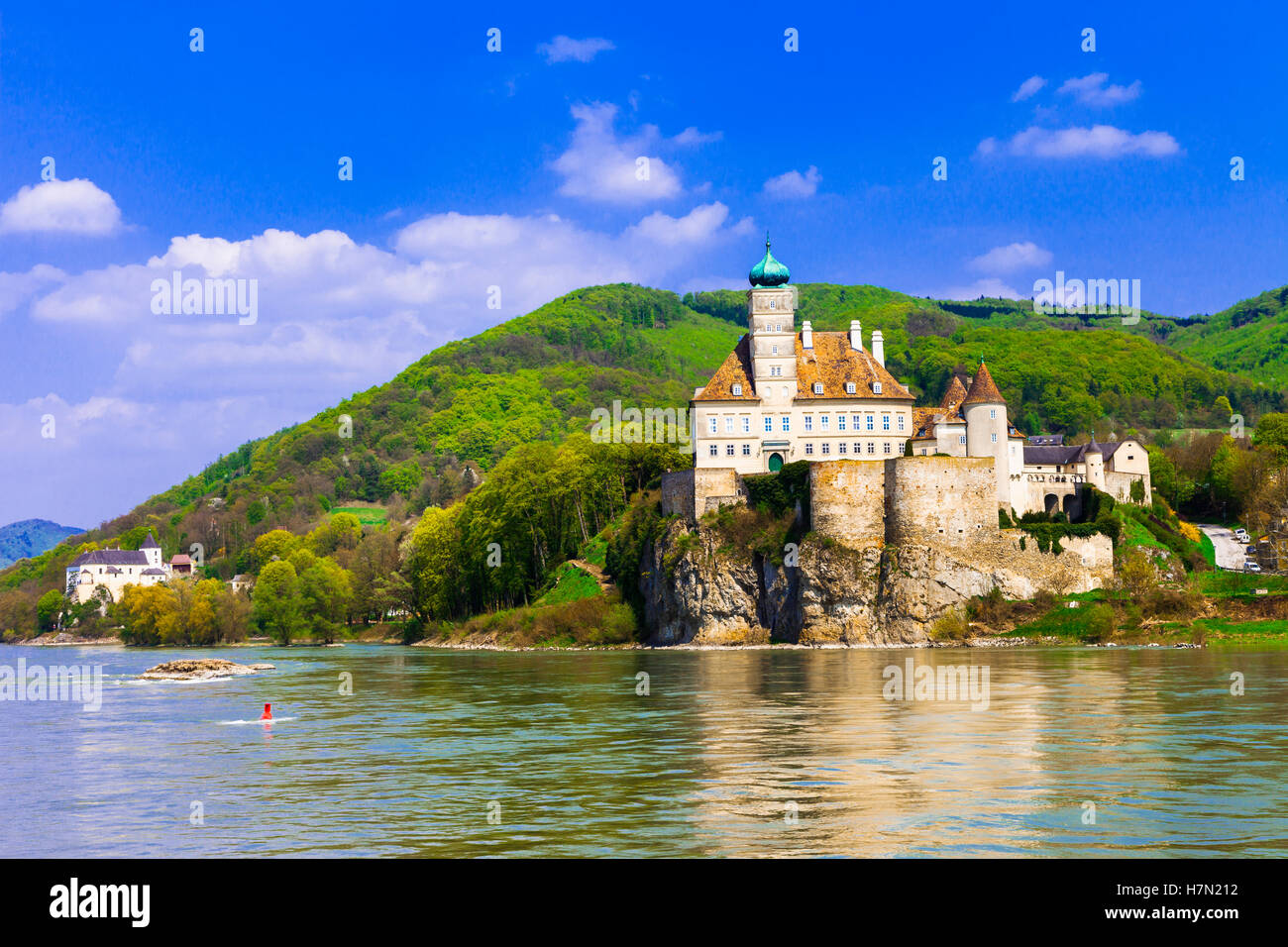 Schonbuhel Schloss, Donau, Österreich Stockfoto