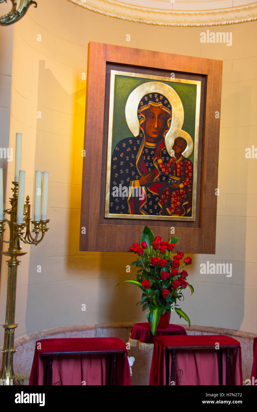 Bild der schwarzen Madonna Stockfoto