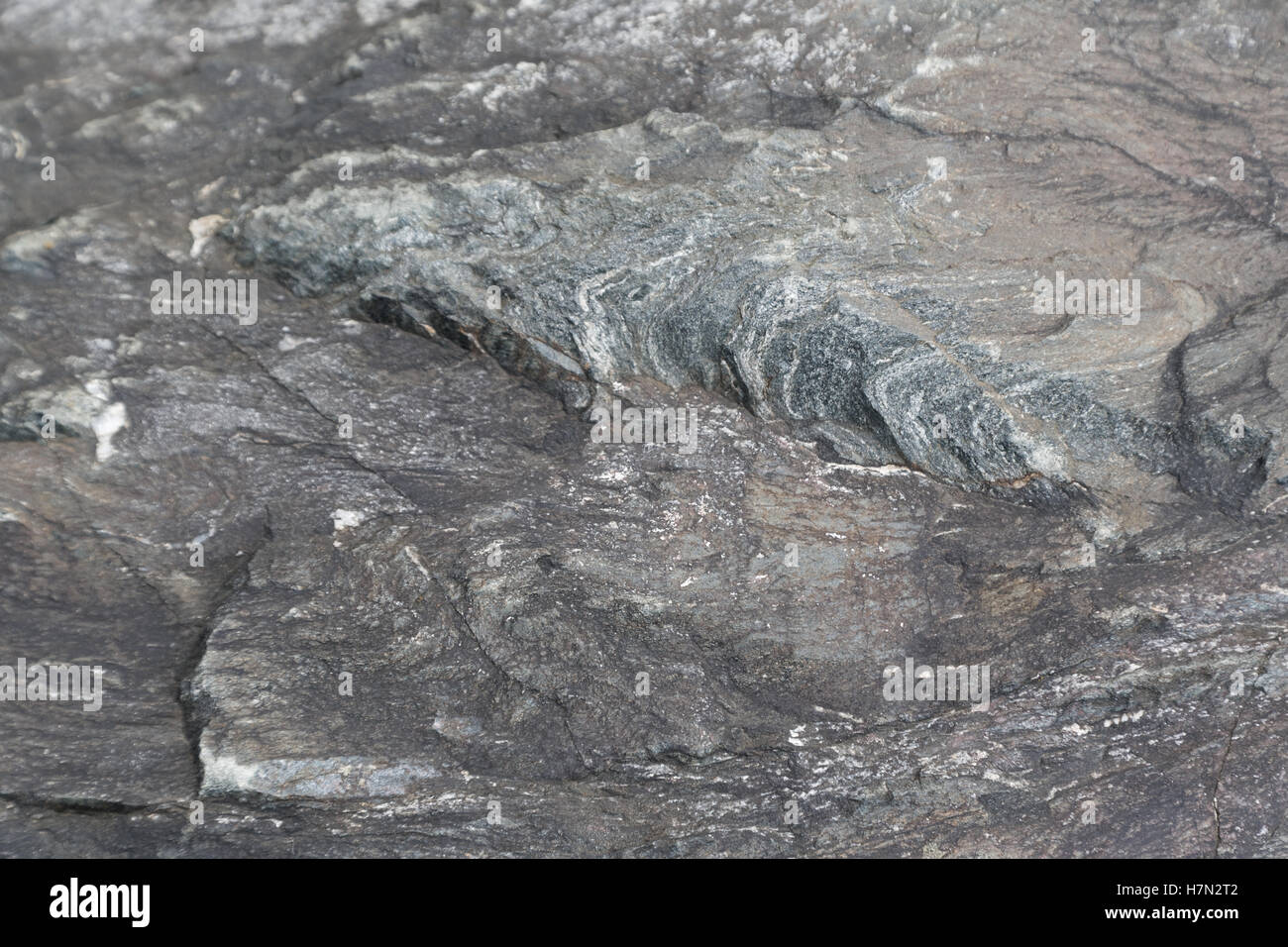 Stein Stein Hintergrund losen Felsbrocken grau weiß Stockfoto