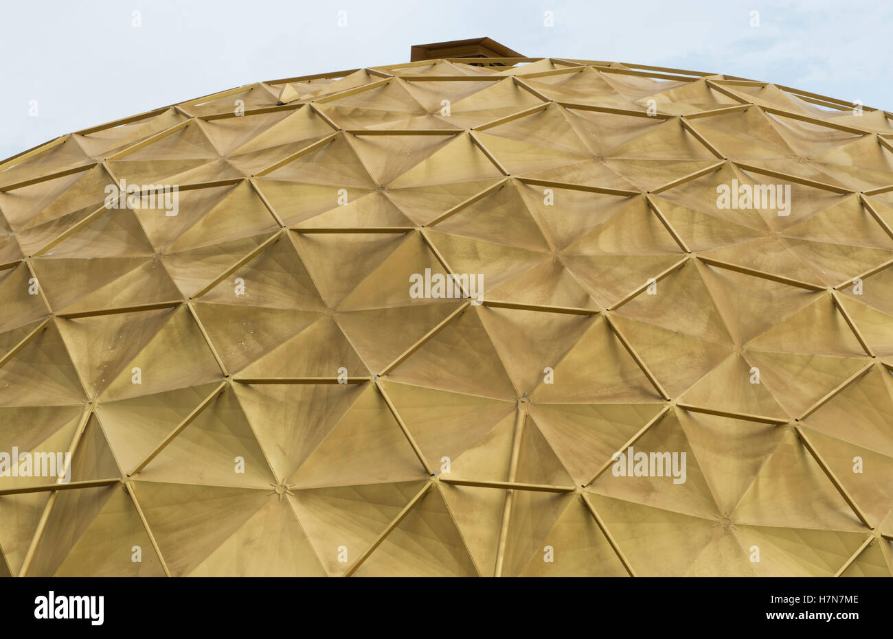 Oklahoma City, Oklahoma, Oklahoma, OKC, Gold Kuppelgebäude abstrakte Innenstadt Stockfoto