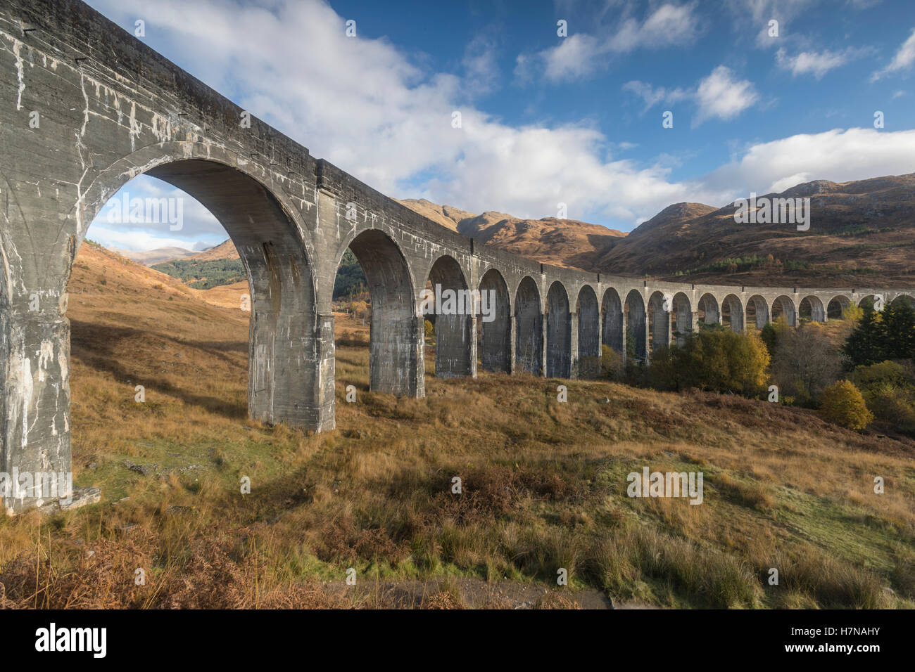 Glenfinnan Viadukt Glenfinnan, Schottland Stockfoto