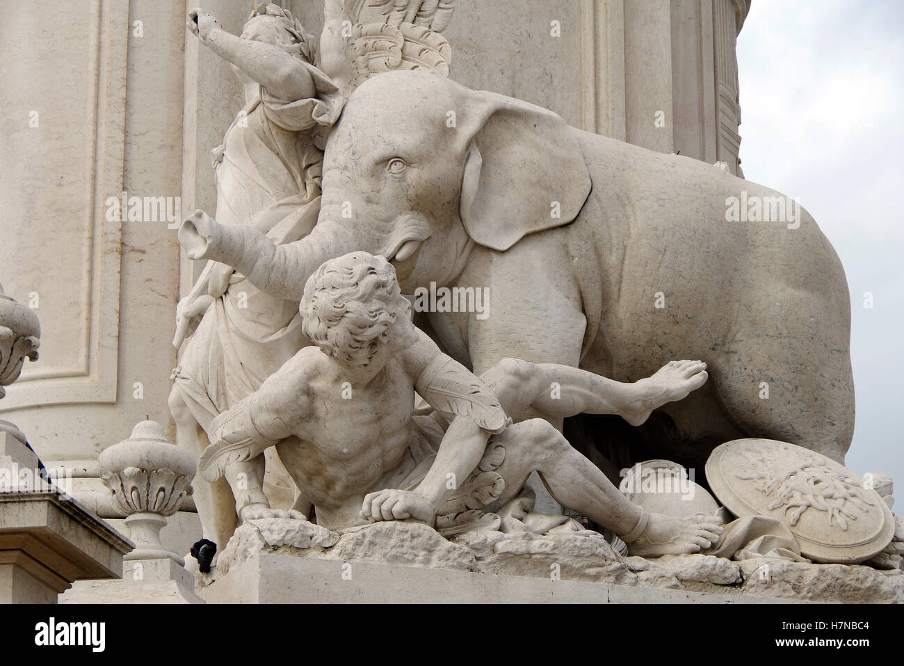 Lissabon, Portugal, Equestrian Statue von König José ich Stockfoto