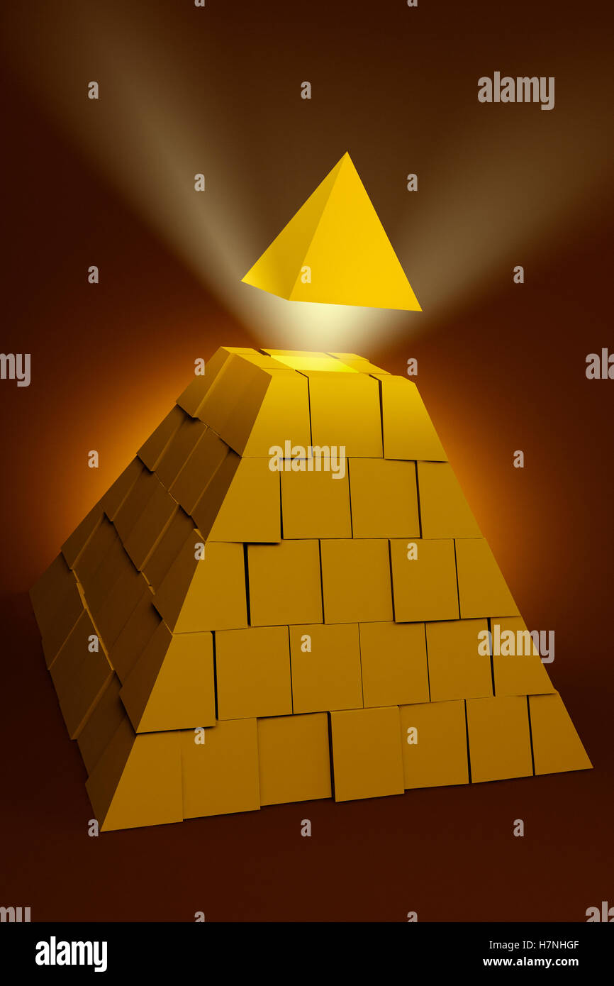 Pyramide-Konzept Stockfoto