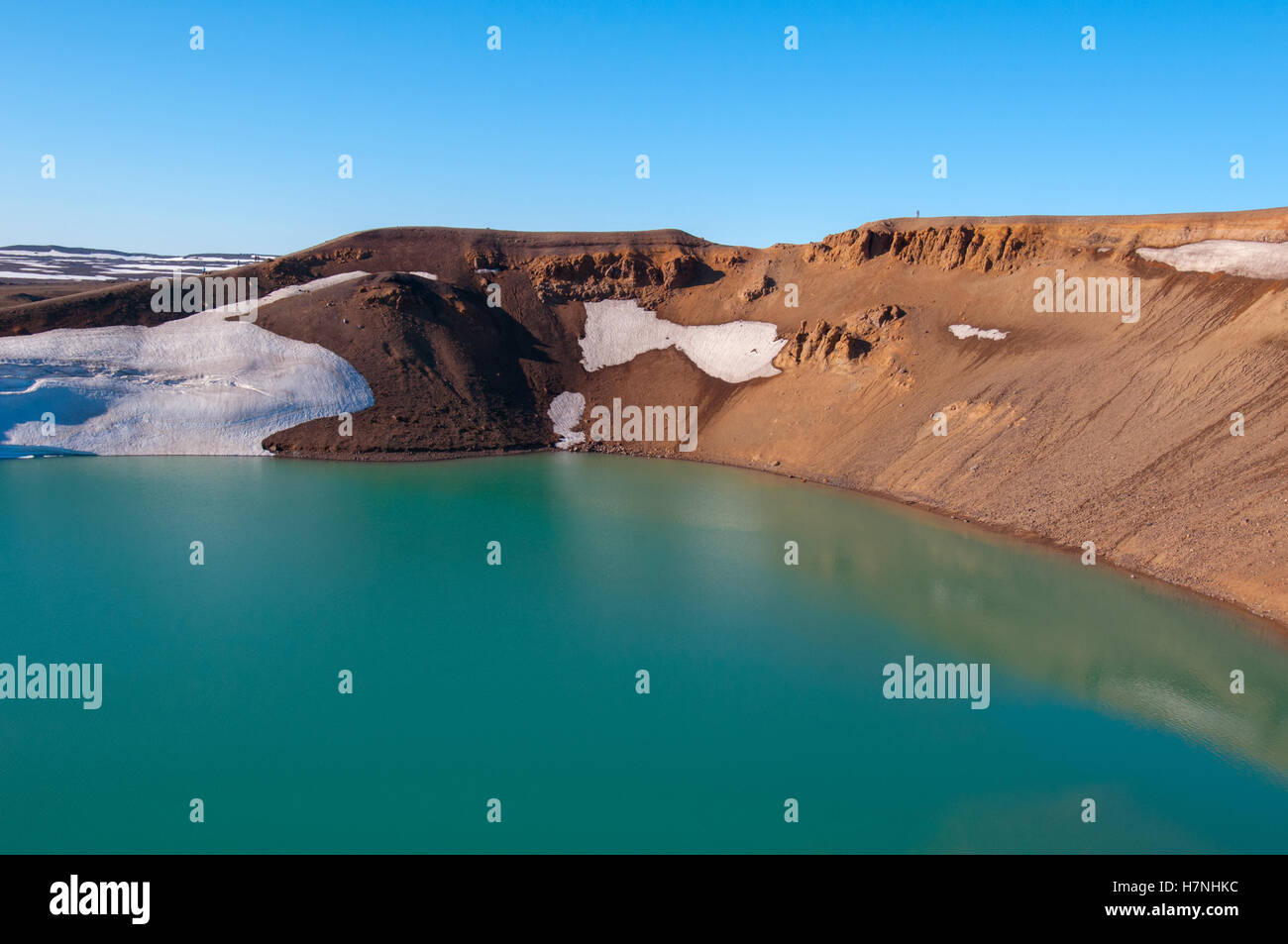 Die Stora Viti Krater des Mount Krafla Island Stockfoto
