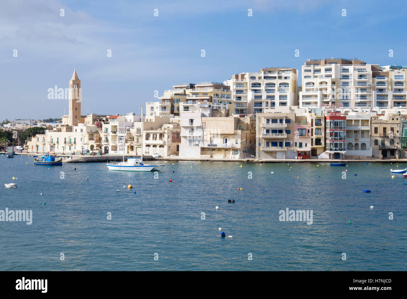Malta, Marsaskala. Stockfoto