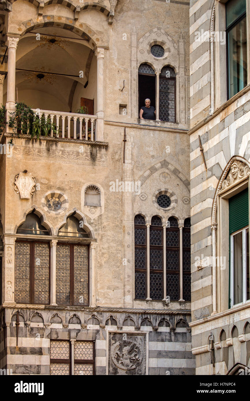 Piazza San Matteo, Altstadt. Altstadt. Genua. Mittelmeer. Ligurien, Italien Europa Stockfoto