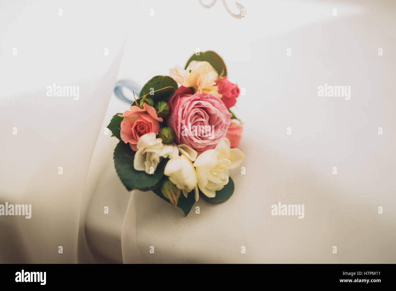 Wunderschöne Luxus Hochzeit Bouquet von Blumen Stockfoto