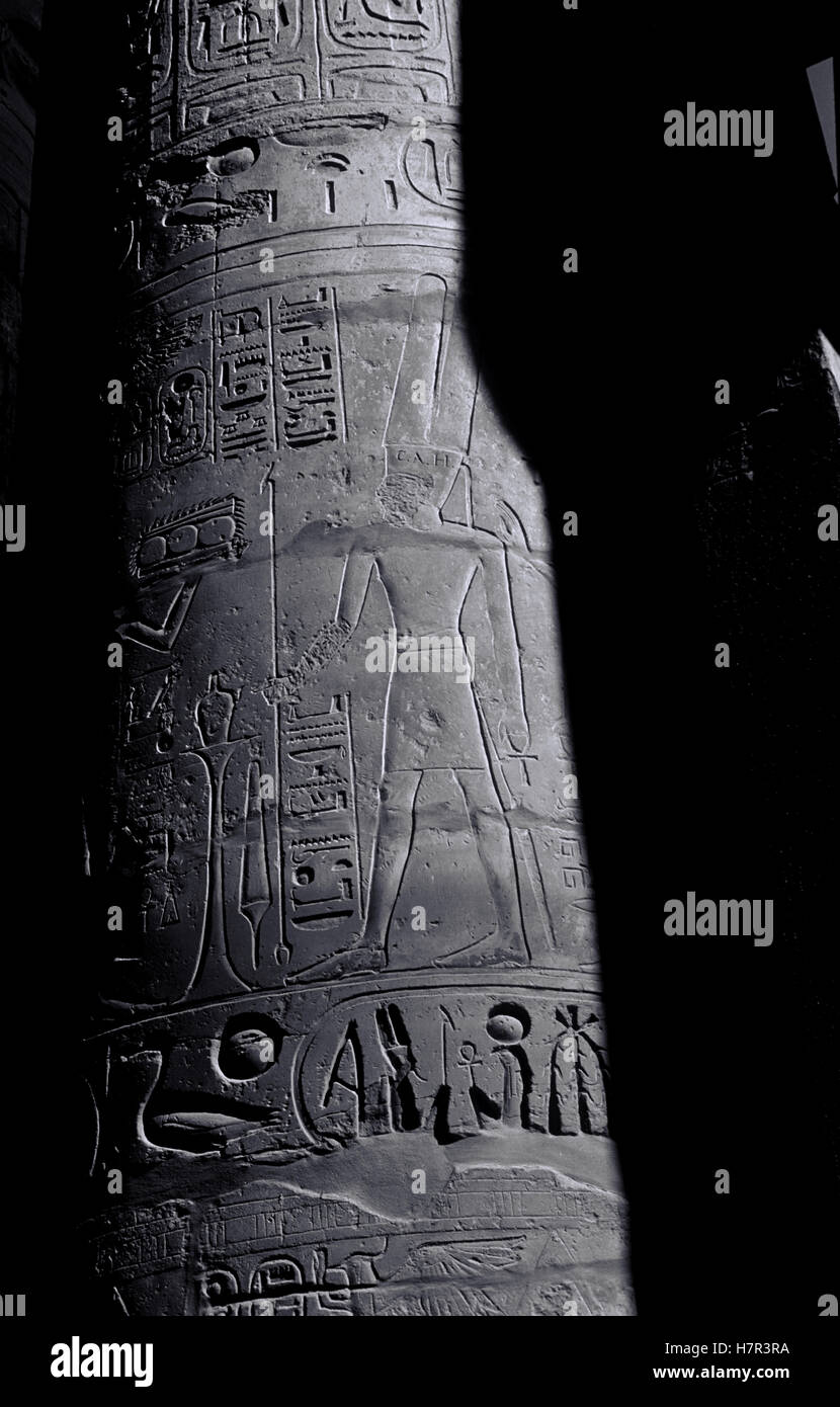Alte ägyptische Kultur, Luxor, Ägypten Stockfoto