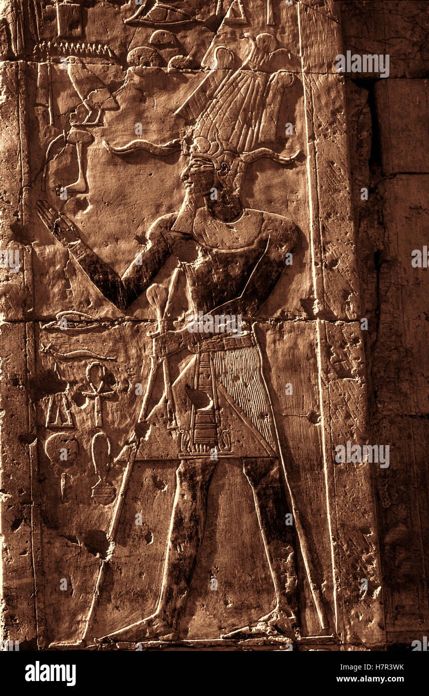 Alte ägyptische Kultur, Luxor, Ägypten Stockfoto