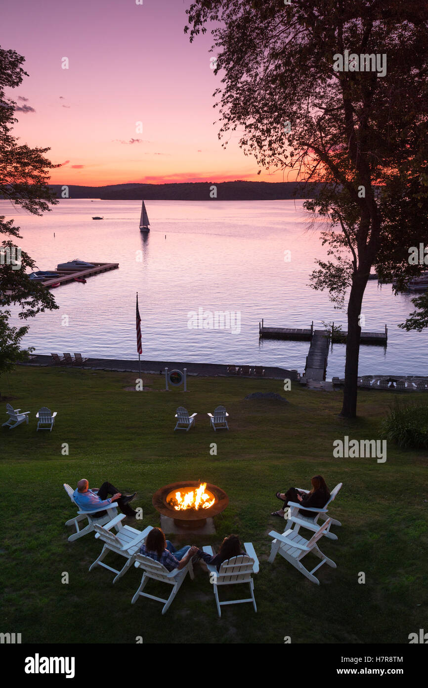 Silber-Birken Resort, See Motivation, Hawley, Poconos Region, PA, USA Stockfoto