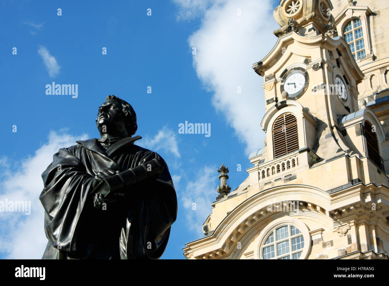 Martin Luther-Denkmal in Dresden (Deutschland) Stockfoto