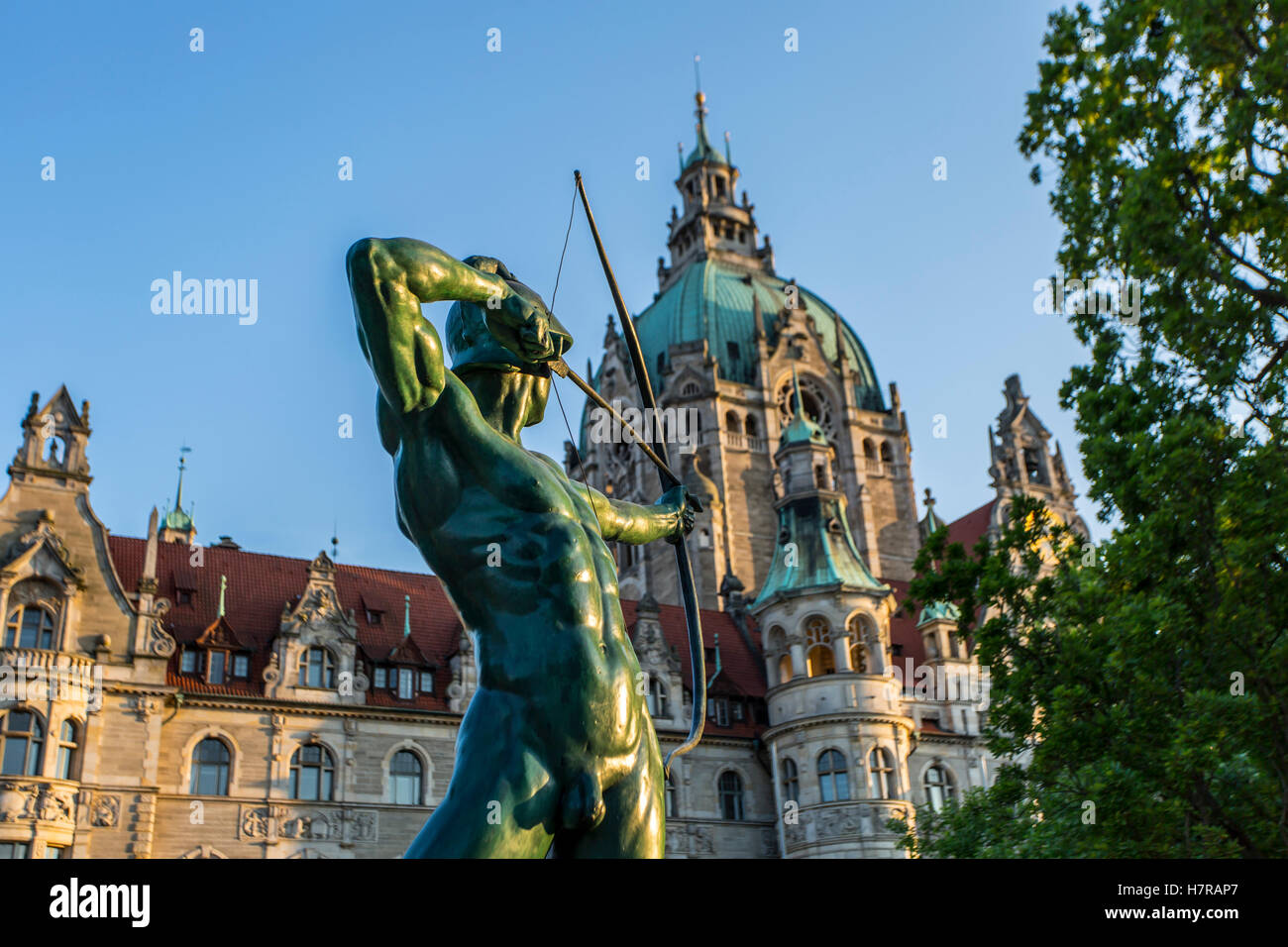 Rathaus in Hannover Stockfoto