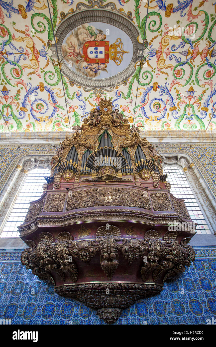 Capela de São Miguel Kapelle der Universität Coimbra. Coimbra, Portugal, Europa Stockfoto
