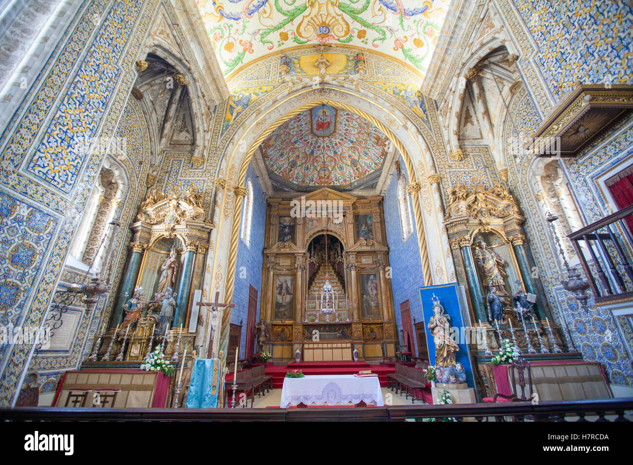 Capela de São Miguel Kapelle der Universität Coimbra. Coimbra, Portugal, Europa Stockfoto