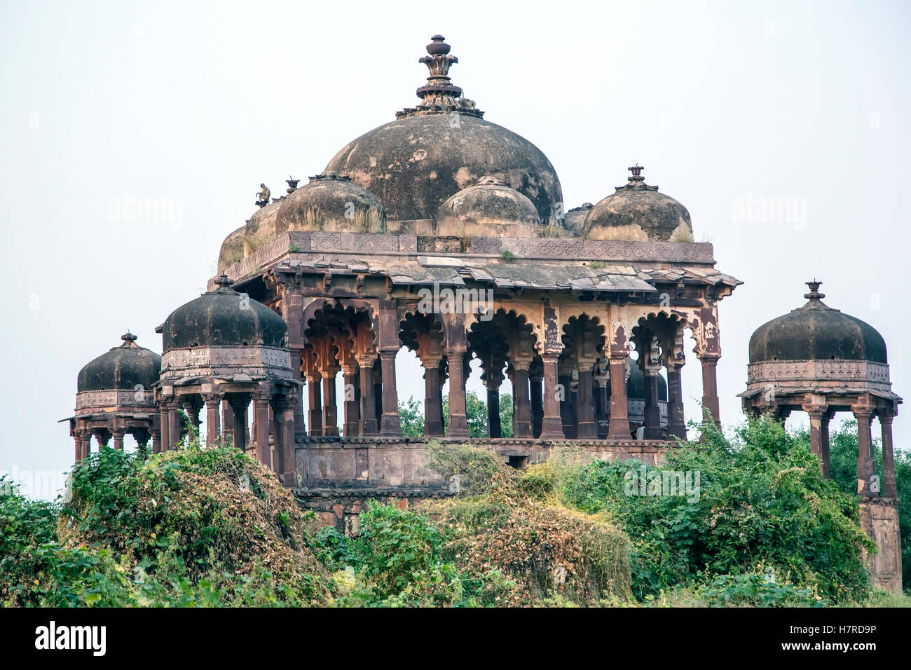 Tempel, Ranthambore Fort, Rajasthan, Indien Stockfoto