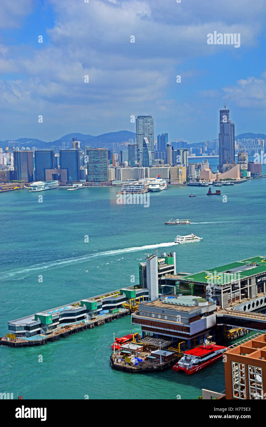 Hafen von Hong Kong Island China Stockfoto