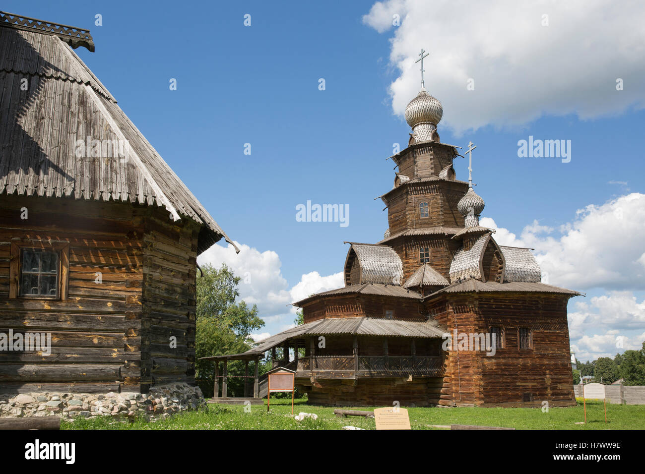 Museum der Holzarchitektur. Susdal. Russland Stockfoto