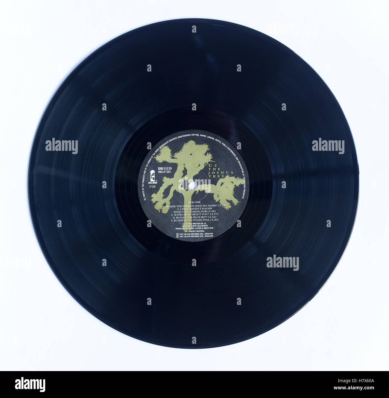 Der Joshua Tree von U2 vinyl Record Stockfotografie - Alamy