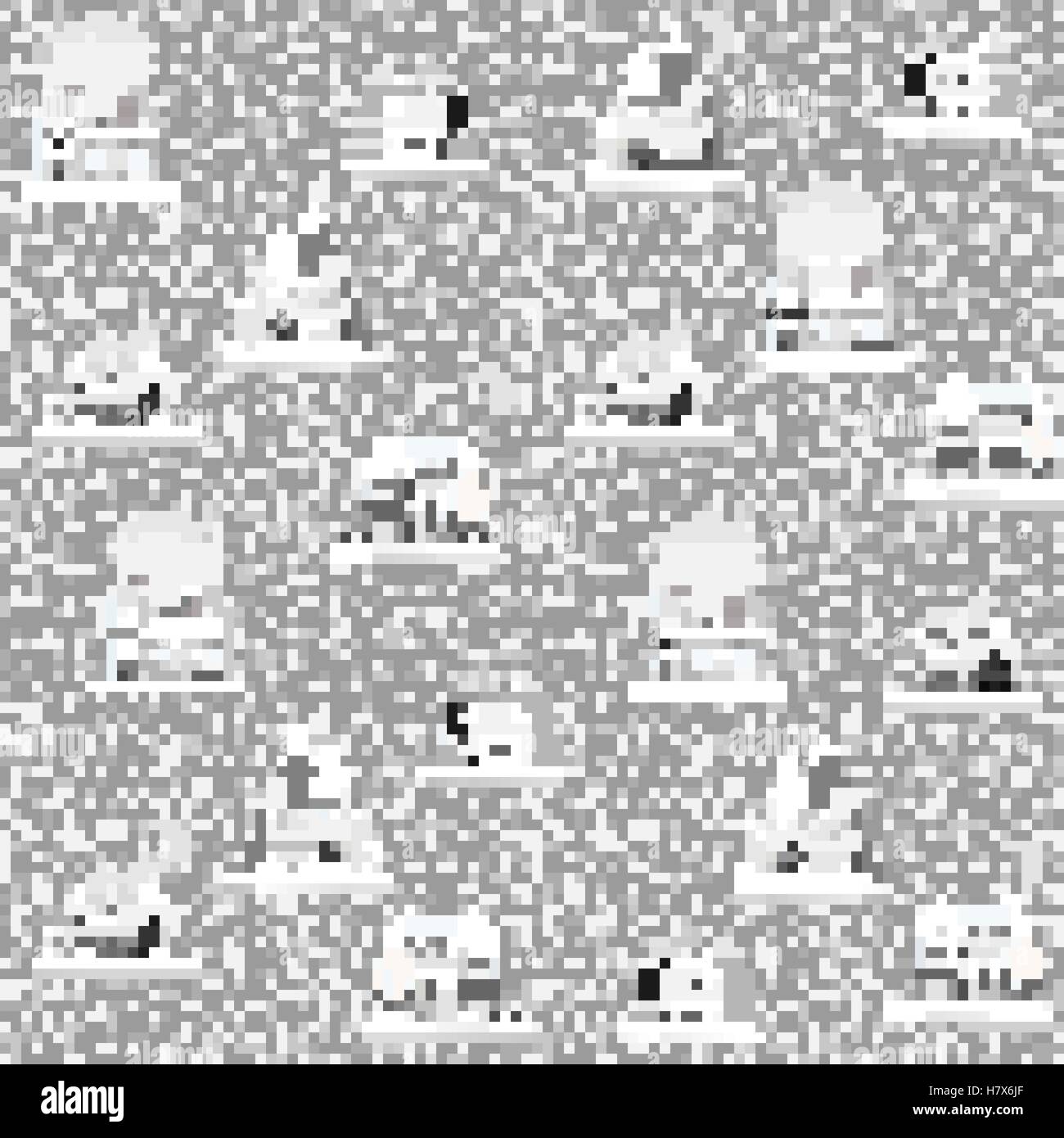 Nahtlose Muster mit dekorativen bunten Häusern im Winter. Weihnachten und Neujahr Urlaub Stadt endlosen Hintergrund. Stock Vektor