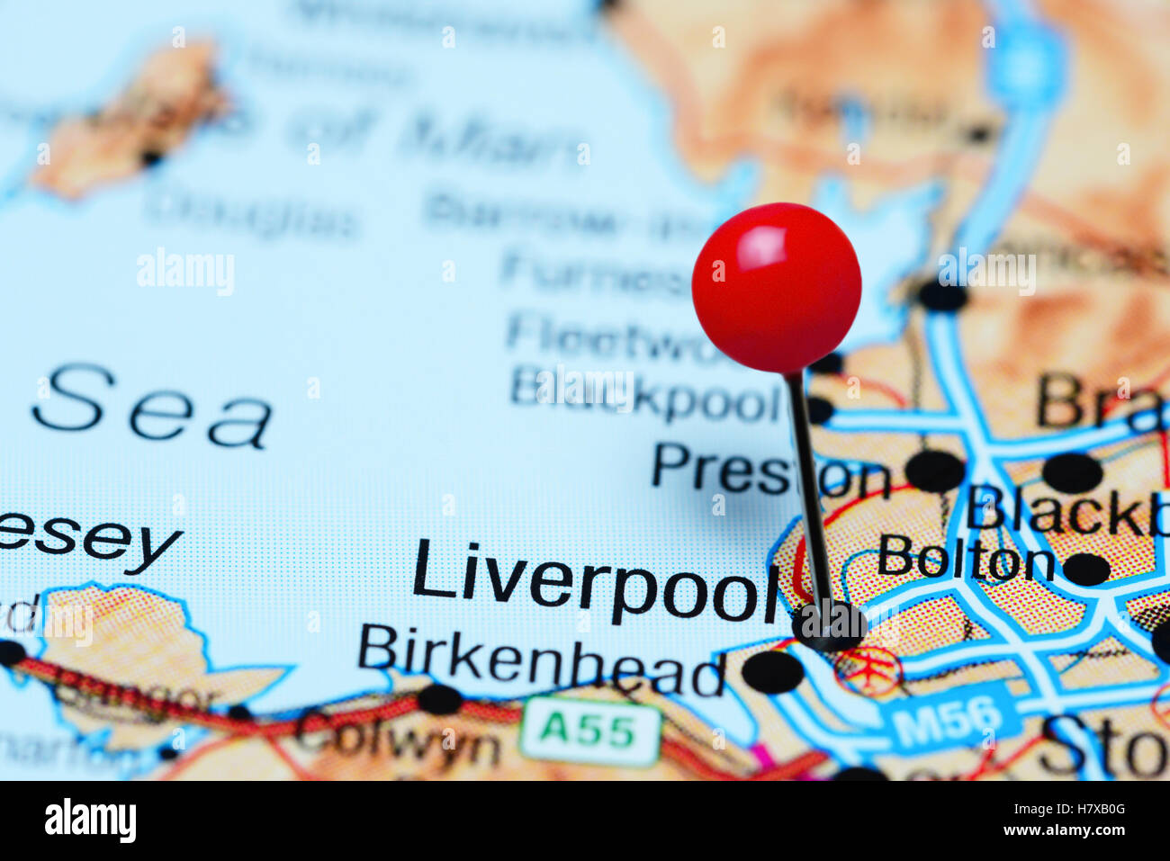 liverpool-auf-einer-karte-stockfotos-und-bilder-kaufen-alamy