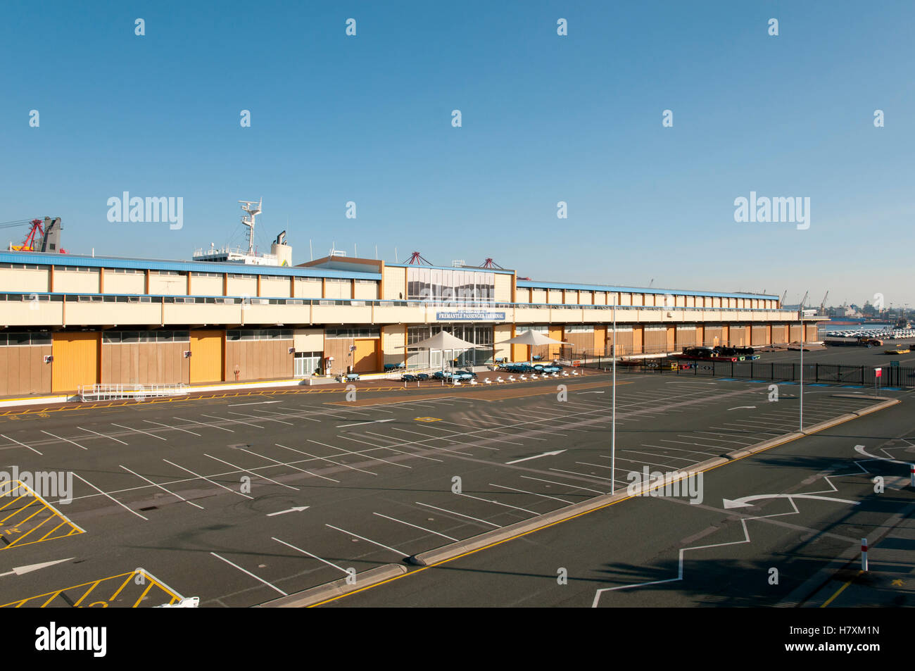 Passagier-Terminal von Fremantle Port - Australien Stockfoto