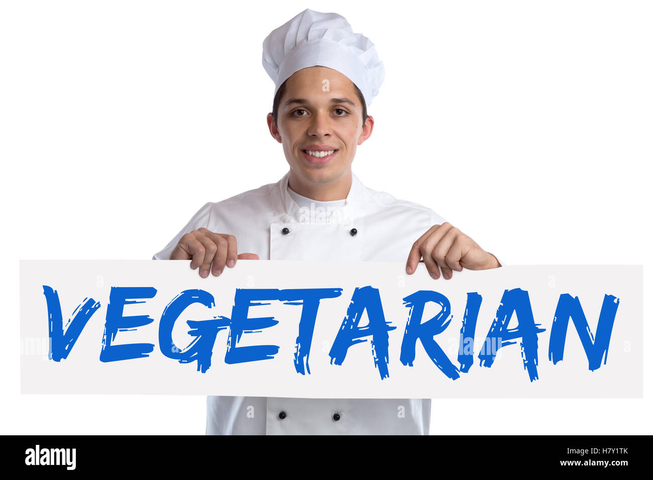 Vegetarisch kochen kochen gesund essen Gemüse isoliert auf weißem Hintergrund Stockfoto