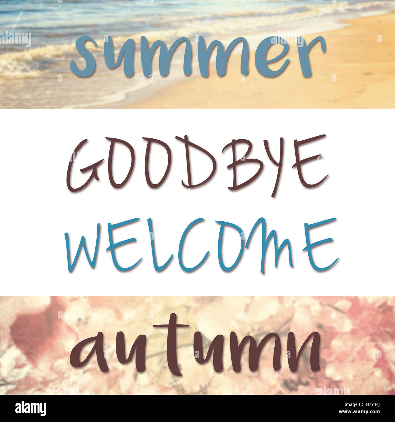 Auf Wiedersehen Sommer Stockfotos Und Bilder Kaufen Alamy